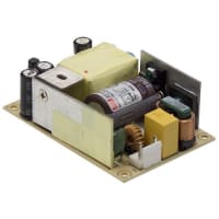 Fuente de alimentación, CA-CC, estructura abierta, 65 W, 12V@5.42A, entrada de 80-264V, clase II