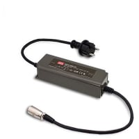 fuente de alimentación, AC-DC, adaptador, IP67, enchufe del euro, 90W, 12V@7.5A, 90-264V adentro