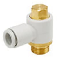 Connector, straight, convert metric al inch, 1/4 hasta 6m m tubing