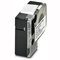 Etiqueta; cassette continuo; blanco; impresión negra; pegamento; marcado con THERMOFOX