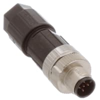 M12 enchufe circular, un código, posición de 5, empujar hacia adentro, 4A, IP65, IP67, serie de SPEEDCON