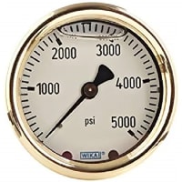 Galga de presión, análogo, montaje de la parte posteriora, 213.402.5 BOLSO de 100PSI4 1/ B