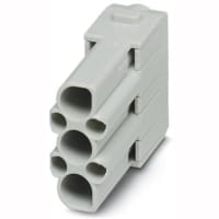 Conectador rectangular; Módulo sin contactos; 600V; 40A; (+4 energía 3 ) posición 7; Encrespadura