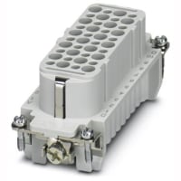 Conectador rectangular; Relleno sin contactos; 250V; 10A; posición 40+Ground; Encrespadura