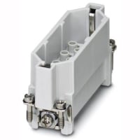 Conectador rectangular; Relleno sin contactos; 250V; 10A; posición 25+Ground; Encrespadura