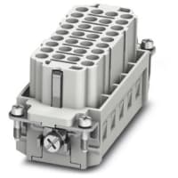 Relleno rectangular del conectador sin la encrespadura de la posición de los contactos 500V 16A 32+Ground