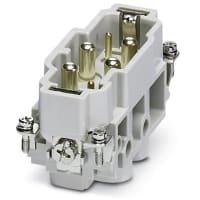 Conectador rectangular; Relleno; 600V; posición 4+2+Ground; Tornillo