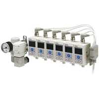 El inspector de Gap, empuje, pneu, 3 colorea, .05-.3m m se extiende, PNP, G1/8,1 estación, unidad de control