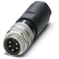 Connector de Circular; Plug; Male Pins; 5 pos; 9A; 300V; 7/8in-5