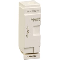 Supresor del diodo, D40A a D65A, 24-250VDC, serie de TeSys Deca