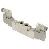 Válvula de solenoide, aire, 2-Position solenoide doble, piloto, 110 VAC, serie SY7000 | SMC