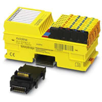 Módulo de la entrada-salida de seguridad; 4 hacia fuera para el canal 2; 8 hacia fuera para 1 canal; SafetyBridge; RIEL DIN