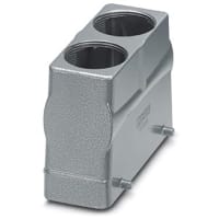 Cubierta del conectador; Capilla; Entrada superior, dual; B24; Clip de fijación, 2 en fondo bajo