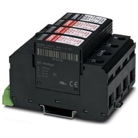 Protector de oleada; 4 ch; contacto de indicador alejado para el alambre 240/415vAC 4 más la tierra