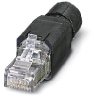 Conectador; modular; Enchufe; posición 8; contacto 8; RJ45, Ethernet; Blindado; Cat5e; IDC