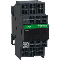 Contactor LC1D, 3P, 3 NO, AC-3, 40V, 18 A, 24 VAC, serie de TeSys Deca