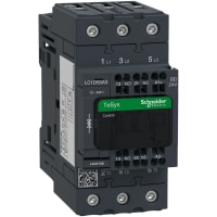 Contactor LC1D, 3P, 3 NO, AC-3, 40V, 50 A, 24 VDC, serie de TeSys Deca