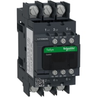Contactor LC1D, 3P, 3 NO, AC-3, 40V, 65 A, 120 VAC, 50/60 hertzio, serie de TeSys Deca