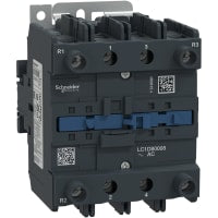 Contactor LC1D 4P, 2 NO+2 NC, 125A, 110VAC, 50/60 hertzio, serie de TeSys Deca