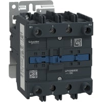 Contactor, 4P, 2NO + 2NC, 440 V 125 A, 220 VDC, serie de TeSys Deca