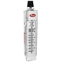 El flujómetro, RMA, 1-10 aire del scfh, los 2in escala, acumulador del 4%, válvula montada superior, nptf del 1/8in