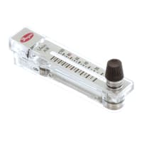 El flujómetro, RMA, 10-100 LPM de aire, los 2in escala, acumulador del 4%, válvula del acero inoxidable, nptf del 1/8in