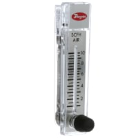 El flujómetro, RMA, 1-10 aire del scfh, los 2in escala, acumulador del 4%, válvula del acero inoxidable, nptf del 1/8in