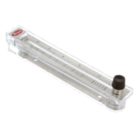 Flujómetro, RMC, 1-10 aire del scfm, válvula del acero inoxidable, acumulador del 2%, nptf del 1/2in