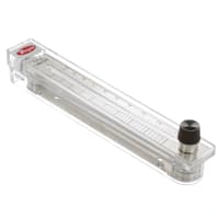 Flujómetro, RMC, .1-1 GPM del agua, válvula del acero inoxidable, acumulador del 2%, nptf del 1/2in