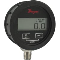 Sola galga de Digital de la presión con el cargador de goma; DPGAB-06; 0-30 PSI; 0.5% exactitudes