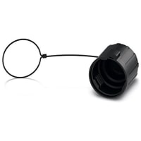 Casquillo de Proective; plástico; para los conectadores del quickon; negro; IP68; QDP