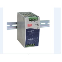 Fuente de alimentación, AC-DC, carril del estruendo, 240W, 48V, 5A, trifásico, 340-550V adentro
