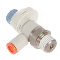 Indicador del grado del control de flujo with180, codo, metro adentro, 1/4NPT w/sealant, para el tubo4 1/" | SMC