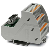 Módulo de interfaz del bloque de terminales; D-Secundario, varón; 26 posiciones; 125VAC/DC; 1A; 14-26 AWG