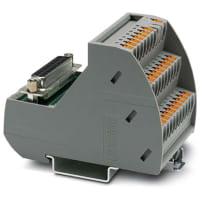 Module del interface del block de Terminal; D-Sub, Female; 25 positions; 24VDC; 2A; 14-26 AWG