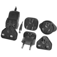 El adaptador global 100-240VAC de la corriente ALTERNA entró 5VDC/1.2A/6W hizo salir el enchufe de 2.1x5.5m m