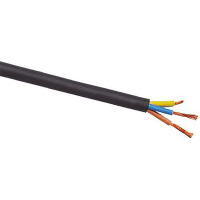 Base 2.5m m del negro CPE H07RN-F 3 del cable de transmisión los 50m (los 164ft)