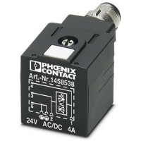 El position Plug de los connectors 3 de Valve angled M12 SPEEDCON A-coded en Valve