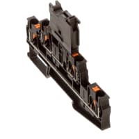 Bloque modular del fusible, 28A, 24V, G 5x20, de cerámica de cristal, Empujar-en la conexión, negra