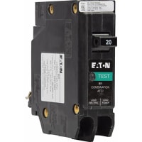 Interruptores, combinación de AFCI, 15 A, 120V, Enchufe-En, serie del BR