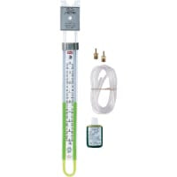 Manómetro del tubo en forma de "u", 8--08 En H2O, 100 PSI, clip magnético, 1223 serie