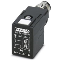 Connector de Valve; 3 el position Plug angled M12 A-coded en el connector de Valve