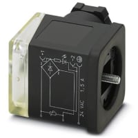 Conectador de la válvula; conectador A de la válvula de 3 posiciones con 1 LED