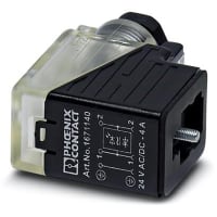 Connector de Valve; with 1 LED del BI del connector de Valve del position 3 (11 milímetros)