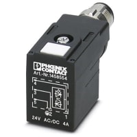 Connector de Valve; 3 el position Plug angled M12 A-coded en el connector de Valve