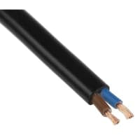 El cable de transmisión 2 ata con alambre PVC negro trenzado 2192Y 18AWG 6A los 328ft (los 100m)