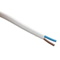 El cable de transmisión 2 ata con alambre PVC blanco trenzado 2192Y 18AWG 6A los 328ft (los 100m)
