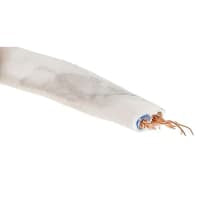 El cable de transmisión 2 ata con alambre PVC blanco trenzado 2192Y 20AWG 3A los 328ft (el 100m)