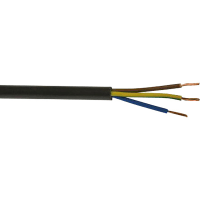 El cable de transmisión 3 ata con alambre PVC negro trenzado 3183Y 13AWG 25A los 328ft (el 100m)