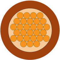 CABLE MARRÓN el 100M de N07V-K los 2.5MM